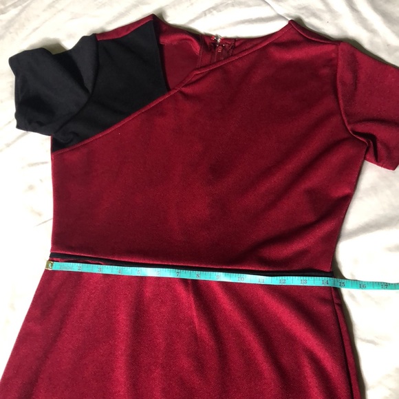 Red Black Cocktail/Semiformal Dress - Picture 5 of 5